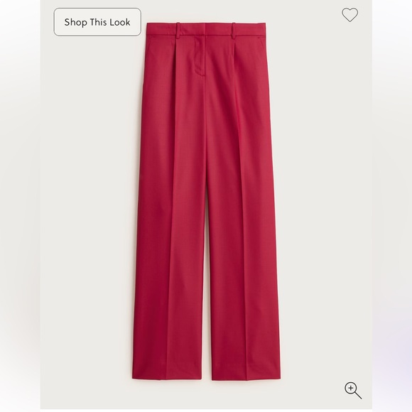 J. Crew Women's Relaxed-fit pleated pant in wool blend - Picture 5 of 6
